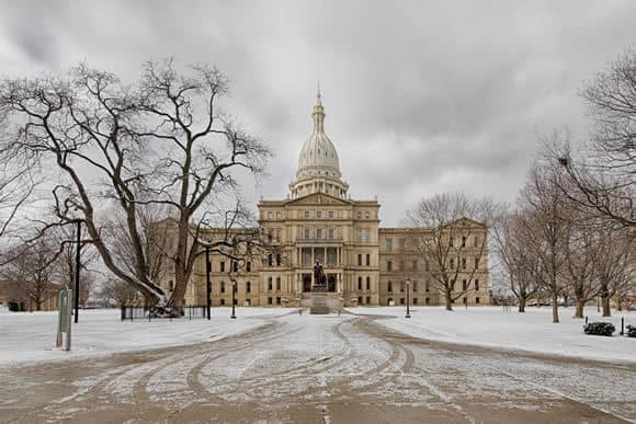 Lansing Snow Removal Services - capitol building