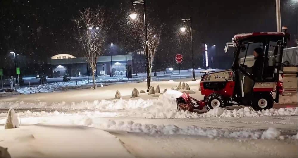 Commercial Snow Plowing Services-Sidewalks